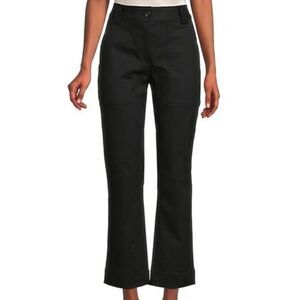 ALC Women's Black Stretch Cotton Flare Pants NWT $330